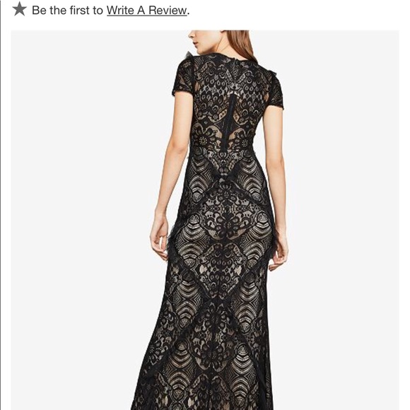 BCBG Black Lace Gown - Picture 2 of 5